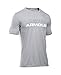 Under Armour Men's Wordmark T-Shirt, True Gray Heather/White, XXX-Large