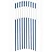 FiberMarker 48 Inch Reflective Driveway Markers Solid Driveway Poles for Easy Visibility at Night 5/16 Inch Diameter Blue, 20-Pack (4ft)