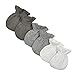 Burt's Bees Baby Baby Set Of 3 Organic Mitts, charcoal multi, One Size