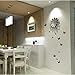Somotersea 24PCS 3D Butterfly Wall Decal Removable Stickers Decor for Kids Room Decoration Home and Bedroom Mural Black