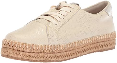 KAANAS Women's Arizona Leather Espadrille Platform Lace-Up Sneaker