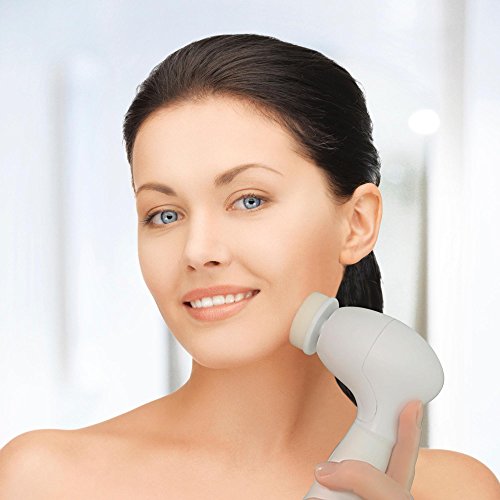 4-in-1 Waterproof Facial and Body Cleansing Brushing System (Gray)