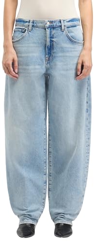 7 For All Mankind Women's Bonnie Stacked Ode to Jeans, Light Blue, 31