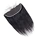 Brazilian Straight Human Hair 2 Bundles With 13X4 Lace Frontal Free Part Closure (22