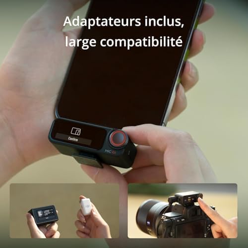 Mic 2 (2 TX + 1 RX + Boîtier de Recharge), Micro sans Fil Tout-en-Un