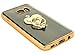 Samsung Galaxy S7 Case, Bastex Slim Fit Clear Plastic TPU Gold Bumper Case Cover with Bling Heart Pink Ring Holder Kickstand for Samsung Galaxy S7 G931