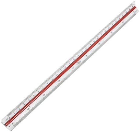 Scale Ruler - HANGTIAN architect Three square triangle Scale Ruler Scale Ruler 1: 100 1: 200 1: 250 1: 300 32.2 x 2.5 x 2.5cm