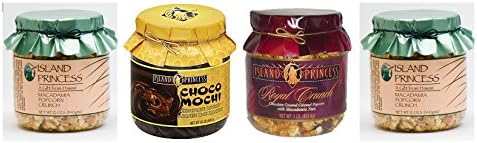 Island Princess Macadamia Caramel Popcorn Crunch (Variety 4 Pack)