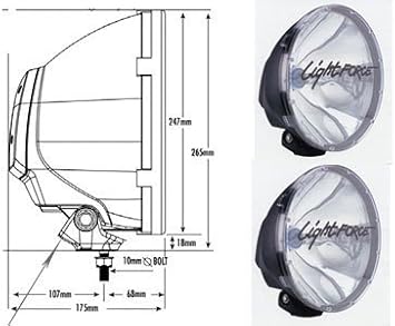 Amazon Com Lightforce 240 Xgt Twin Pack 12 Volt 100 Watt Xenophot Automotive