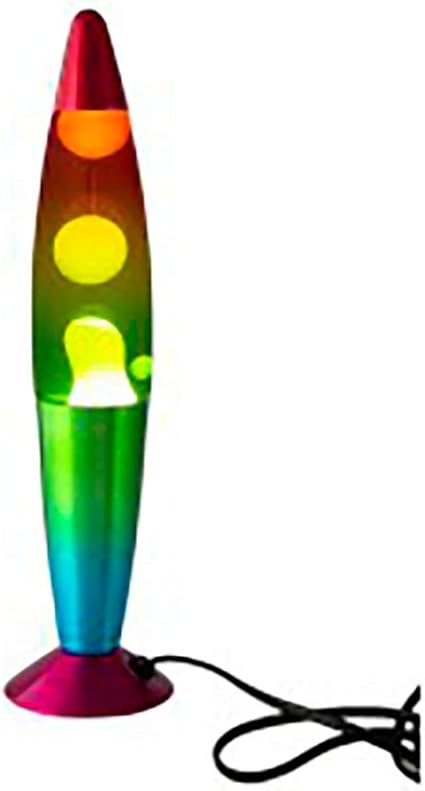 drw lampara de lava verde y amarilla