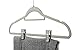 Finnhomy Heavy Duty 50 Pack Clothes Hangers with 10 Multiple Use Finger Clips, Durable Slim-Line Velvet Hangers Non-Slip Sturdy Clothing Hangers, Gray