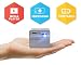 AAXA P2-B LED DLP Mini Cube Projector, Supports Full HD 1080P with HDMI, Rechargeable Battery, Onboard Media player, Up to 150" screen size, Compatible with Smartphone, Tablet, Laptop, PS4, TV Stick
