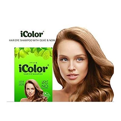 Buy iColor Hair Dye Shampoo Light Brown 
