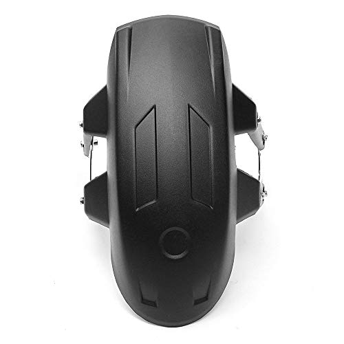 Merssavo Universal Motorcycle Rear Wheel Cover Fender Splash Guard Mudguard+Bracket Black