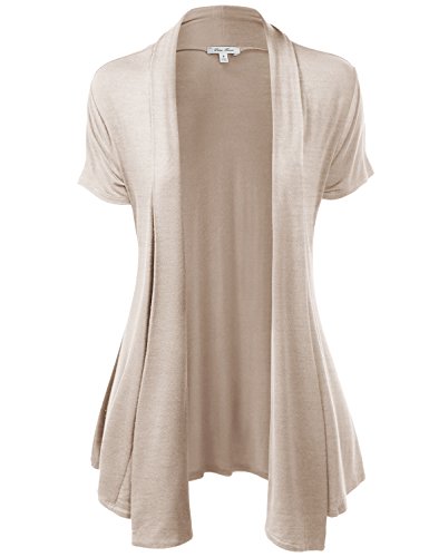 short sleeve open front cardigan