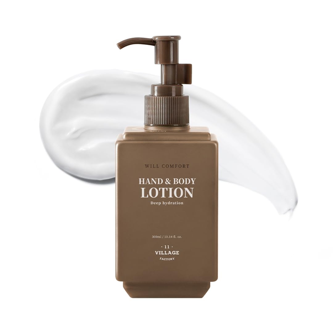 [VILLAGE11FACTORY] WILL COMFORT - HAND & BODY LOTION (300ml) Korean skincare - Vegan Hand and Body Lotion with Hinoki Essential Oil for Deep Nourishment and Lasting Hydration