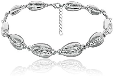 Styliee bracelet Bangle, Jewelry Gift, Wholesale Gold Color Paua Genuine Cowrie Sea Shell Bracelet in Adjustable Boho 1 Pcs Chain Bracelet for Women