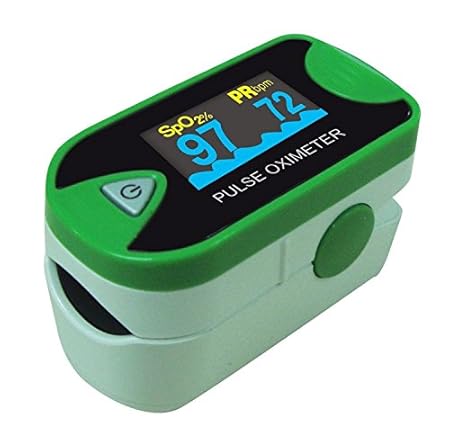 Fingerpulsoximeter Pulsoximeter MD 300 C26 mit viel Zubehör Farbe: grün