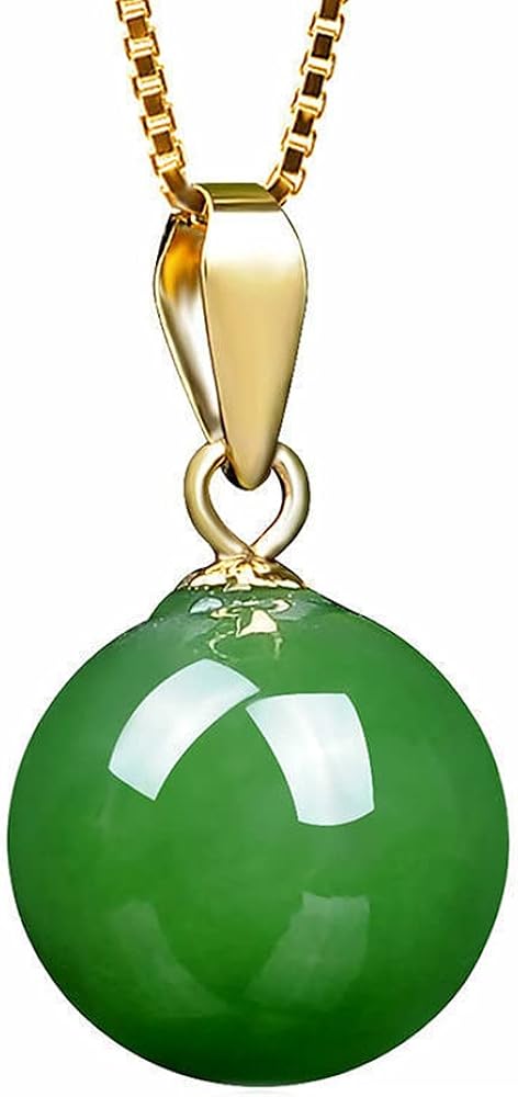 Amazon.com: Simple Green Jade Pendant Necklace Ladies Trend Accessories