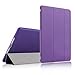 iPad Air 2 Case, iXCC ® New Enhanced Tri-fold Stand Smart Case Cover with [Soft TPU Back] and Built-in Magnet for Auto Sleep/Wake Function - Purple