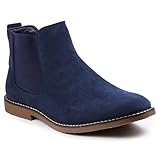 Metrocharm MC128 Men's Formal Dress Casual Ankle Chelsea Boot (10 D(M) US, Blue)