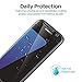 3 Pack LϟK Screen Protector Compatible for Samsung Galaxy S7, Tempered-Glass 9H Hardness, Case Friendly, Installation Tray - Gray