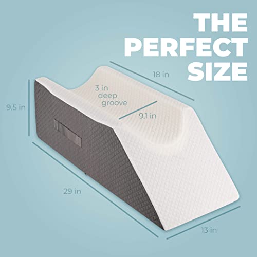 Kolbs Single Leg Elevation Pillow Post Surgery Leg Pillow Stylish Chic Jacquard Cover