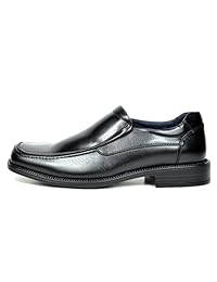 Bruno Marc Men's Leather Lined Square Toe Dress Loafers Shoes