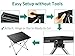 Folding Camping Table Portable – Small Folding Beach Table – Portable Picnic Table – Small Aluminum Side Table Lightweight Cam Table for Biking,Backpacking Camp, RV, Car, Travel, Motorcycle, Fishingthumb 4