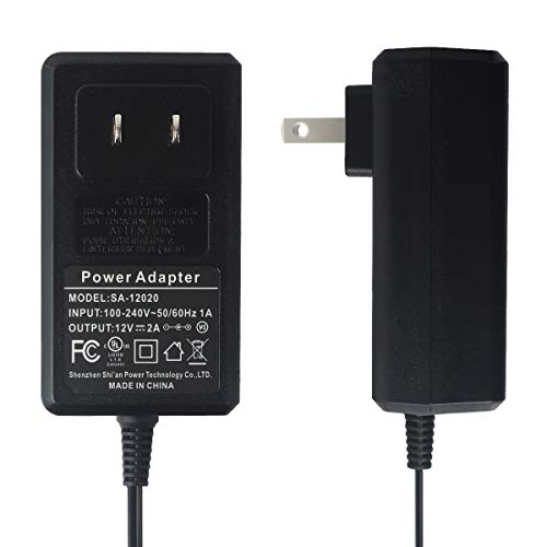 Dericam DC 12V 2A Power Supply Adapter / 1 Female to 4 Male Power Splitter Power Cord, Fits DVR/Security Camera, 5.5x2.1mm, Input AC 100-240V~50/60Hz 1A, Output DC 12V 2A, US Plug, 12V2A-4B, Black - Thumbnail 5