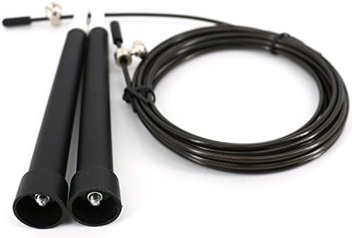 LeTEK Jump Rope-Premium Quality-Adjustable-Speed,Best for Double Unders, Survival and Cross, Fitness,MMA, Skipping Exercise with Free Replacement Accessories