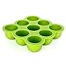 GVDV Silicone Baby Food Freezer Tray with Clip-on Lid BPA Free & FDA Approved Storage Container for Homemade Baby Food, Vegetable & Fruit Purees and Breast Milk, Green - Lifetime Guarantee