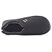 ULTRAIDEAS Women's & Men's Comfort Polar Fleece Slip on Slippers Color Block Memory Foam House Loafers Shoes w/Indoor, Outdoor Sole (Black-Mens，7-8)