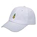 WENDYWU Pineapple Hat Cotton Baseball Cap Polo Style Unconstructed Hats (White)