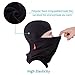 Aegend Thicker Balaclava Ski Face Warmer, Fleece Neck Warmer Snowboard Hat Outdoors Helmet Liner Fit for Women Men Adults Youth Kids Deep Black