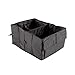 Exlight Trunk Organizer Folding Oxford Fabric Car Organizer-Waterproof Lightweight Collapsible Storage Box Multipurpose for Car Van SUV Truck (Black)