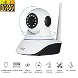LESHP 1080P Wireless IP Camera Full HD WiFi Home Security Surveillance System Night Vision for Baby / Elder / Pet / Nanny Monitor, Pan/Tilt/Zoom, Two-Way Audio, P2P Cloud Technology