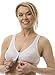 Carole Martin Full-Freedom Comfort Front Closure Bra for Women, Wireless (38, White)