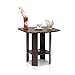 Furinno Simple Design End/Side Table, Dark Brown