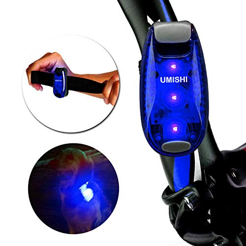 UMISHI 3 Modes LED Safety Lights 4 Packs Clip on Strobe Running Cycling Dog Collar Bike Tail Warning Light High Visibility Accessories for Reflective Gear