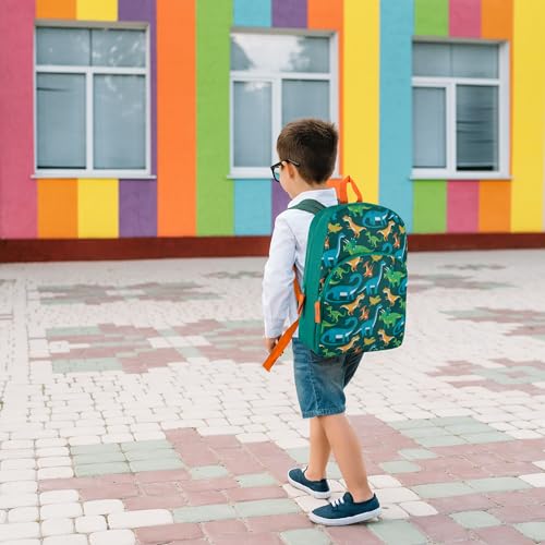 Trail maker 15 Inch Kids Backpacks for Boys & Girls | Preschool, Kindergarten, Elementary School Backpacks with Adjustable, Padded Straps (Prehistoric Pals)