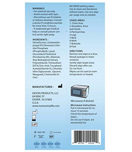 4 Bathing+6+Pack+Microwavable+Cloths+Vitamin