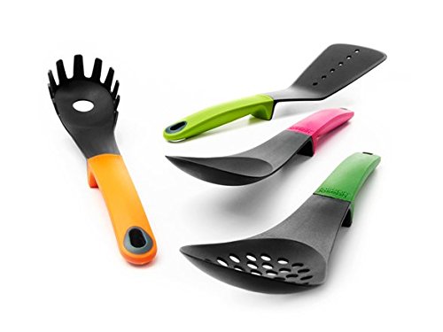 Elevate Carousel Nylon Kitchen Utensil Set with Rotating Storage Stand, 6-piece - Thumbnail 2