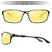 VEOAY HD Night Driving Glasses Anti Glare Polarized Night Vision Glasses Safe Driving Glasses for Men Women (yellow 6)