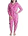 Caramel Cantina Womens One Piece Hooded PJS (Small, Christmas)