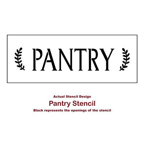 Pantry Sign Stencil - Reusable DIY Farmhouse Stencil by Cutting Edge Stencils (Large)
