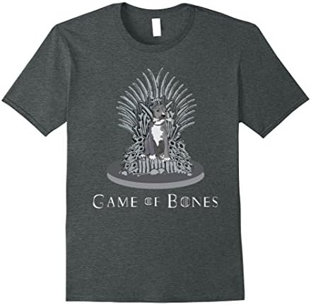 Mens Pitbull Game of Bones Funny Parody shirt XL Dark Heather