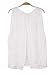 KOINECO Women's Sexy Back Cut Out White Lace Tops