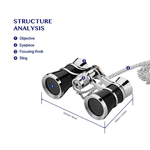 2 AOMEKIE+AO3037+Aomekie+Opera+Glasses+Binoculars+3X25+Theater+Glasses+Mini+Binocular+Compact+Chain+for+Adults+Women+Kids+in+Musical+Concert%25EF%25BC%2588Black%25EF%25BC%2589