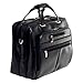 McKleinUSA Ohare 86535 Black Leather Fly-Through Checkpoint-Friendly 17 Detachable Wheeled Laptop Case